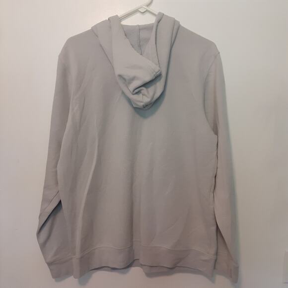 Columbia PFG Hoodie Mens Medium Gray American Flag Fish Pattern Sweatshirt - Picture 8 of 10